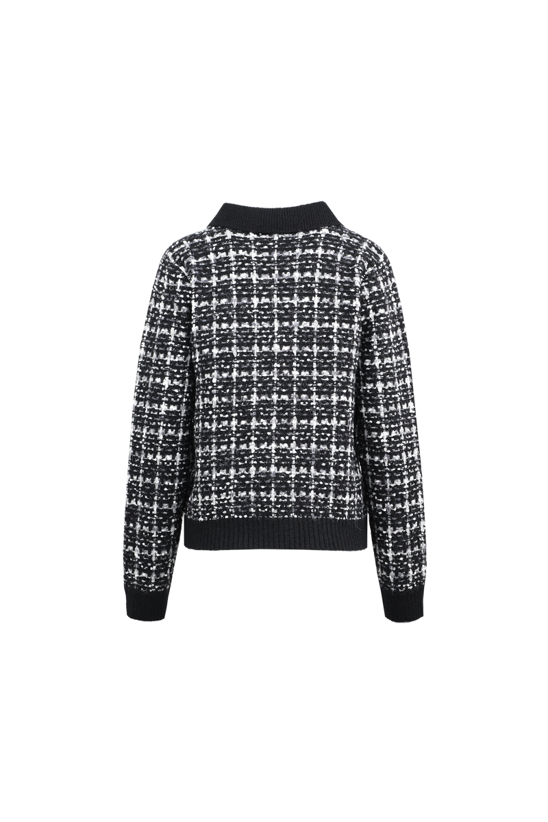 Desie cardigan | Offwhite/Black