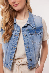 Briella gilet | Denim Mid Blue