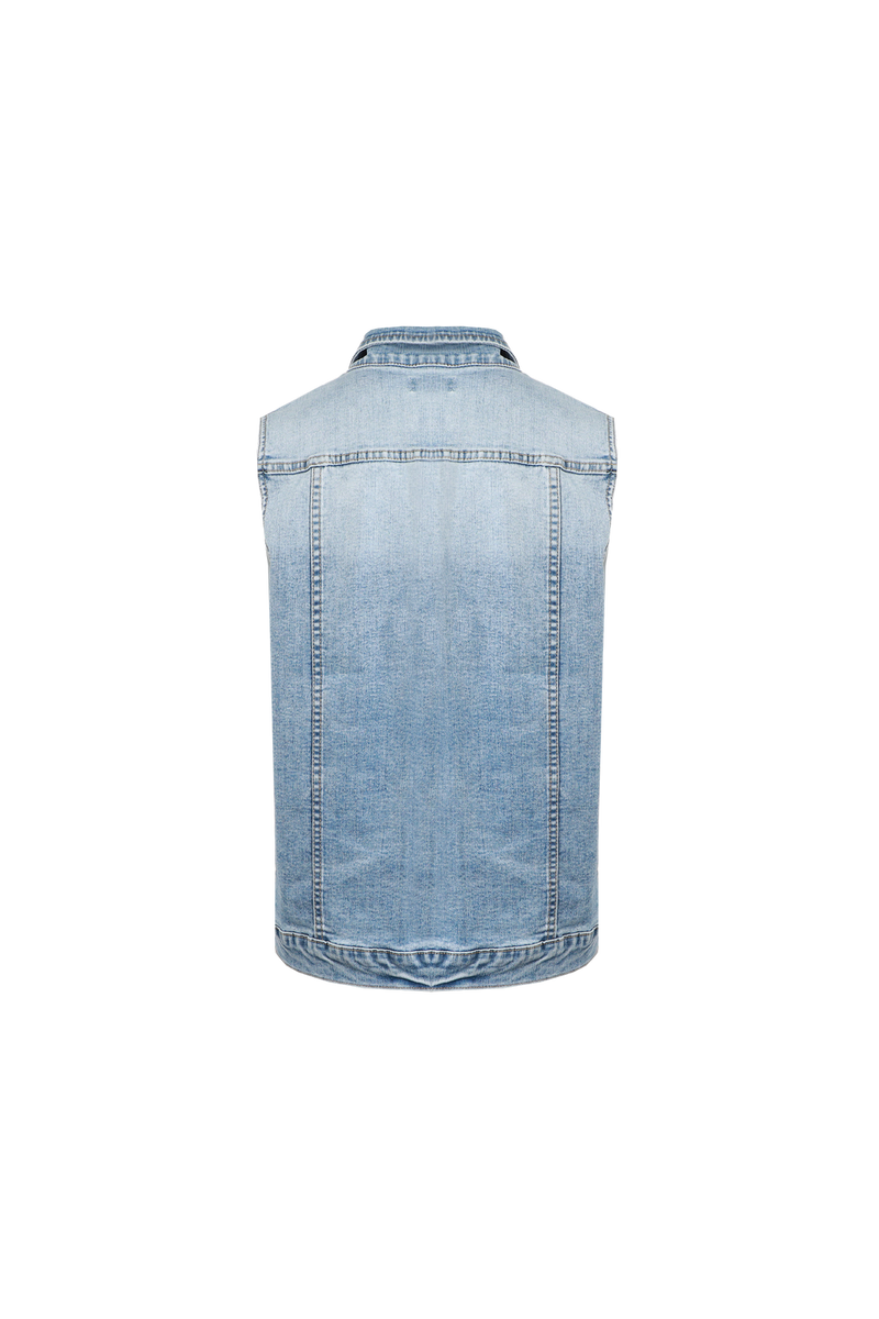 Briella gilet | Denim Mid Blue