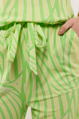 Birgit broek | Pistachio/Light Yellow
