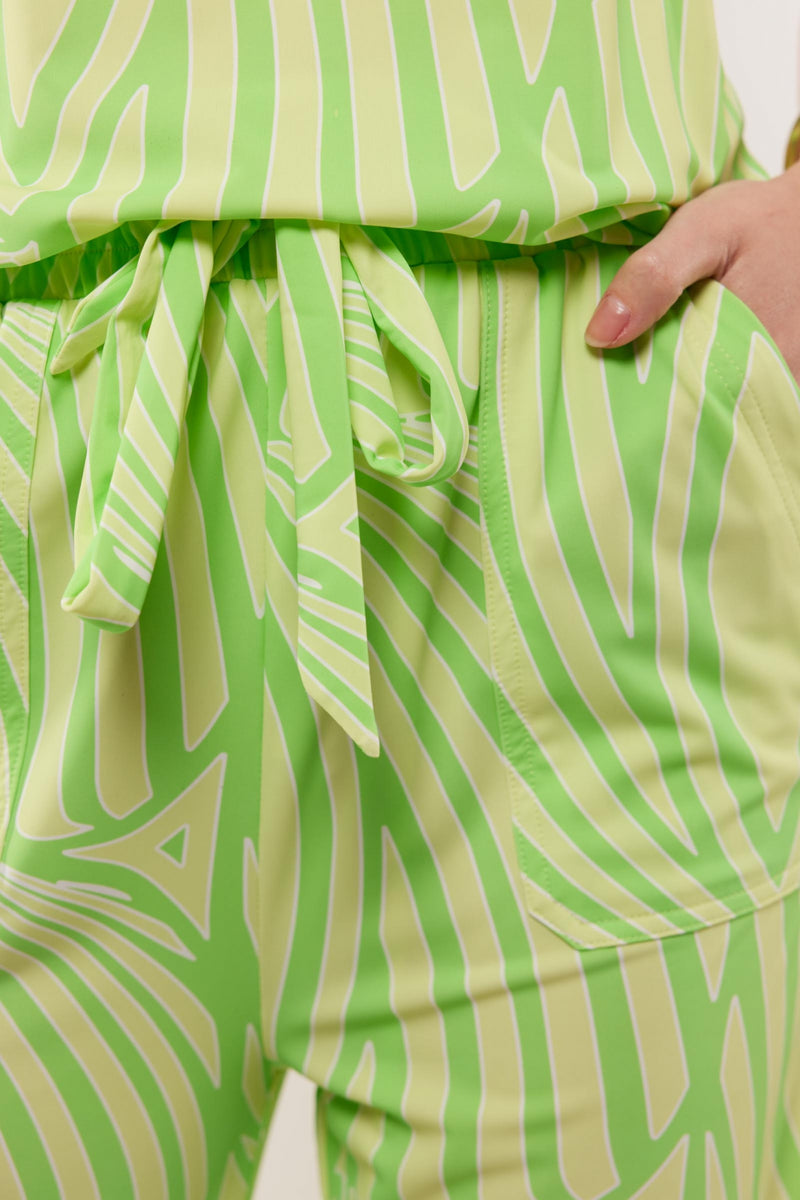 Birgit broek | Pistachio/Light Yellow