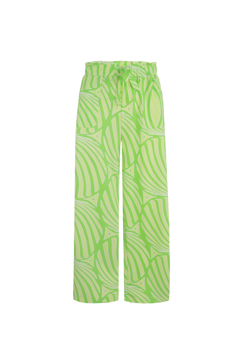 Birgit broek | Pistachio/Light Yellow