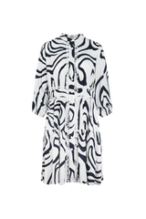 Bibiana jurk | Offwhite/Black
