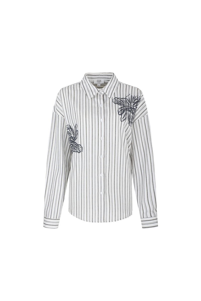 Lonneke blouse | Offwhite/Light Camel