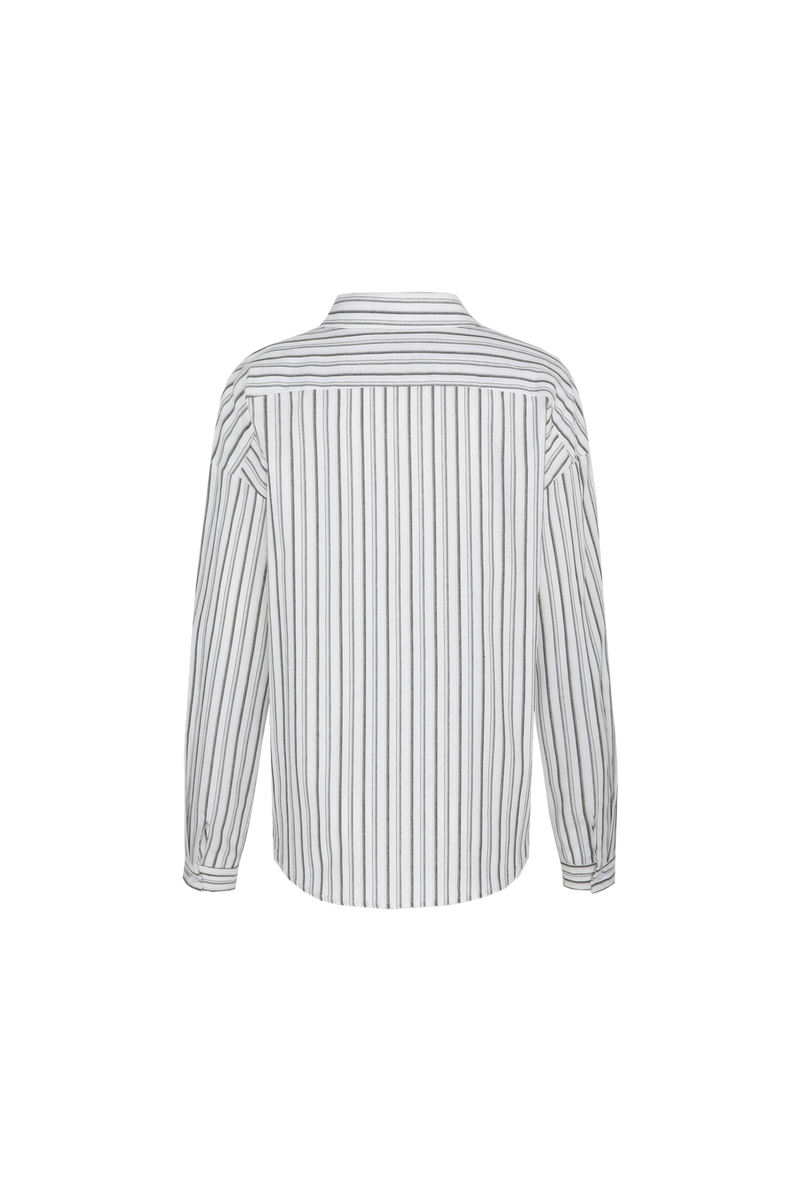 Lonneke blouse | Offwhite/Light Camel