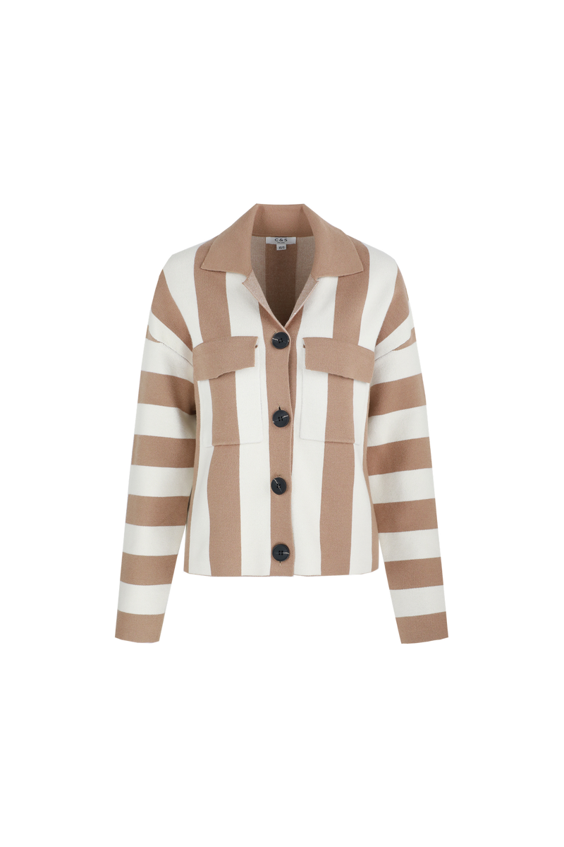Cecillia vest | Wool White/Light Camel