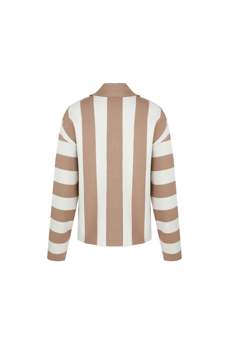 Cecillia vest | Wool White/Light Camel