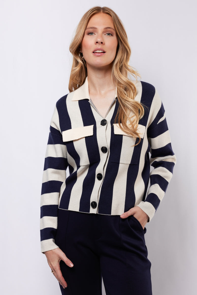 Cecillia vest | Midnight Blue/Sand