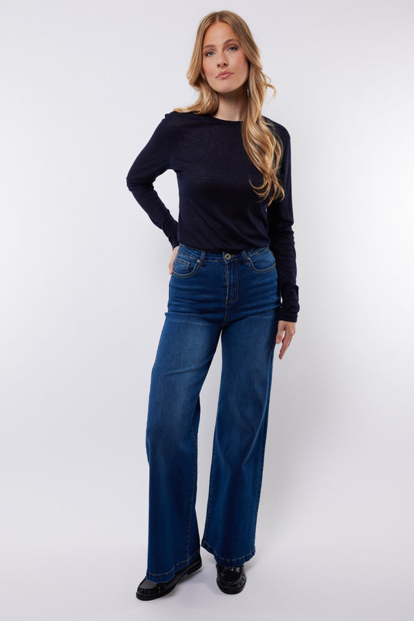 Nicole broek | Denim Dark Blue