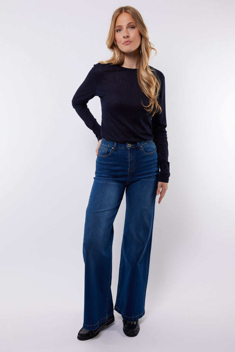Nicole broek | Denim Dark Blue