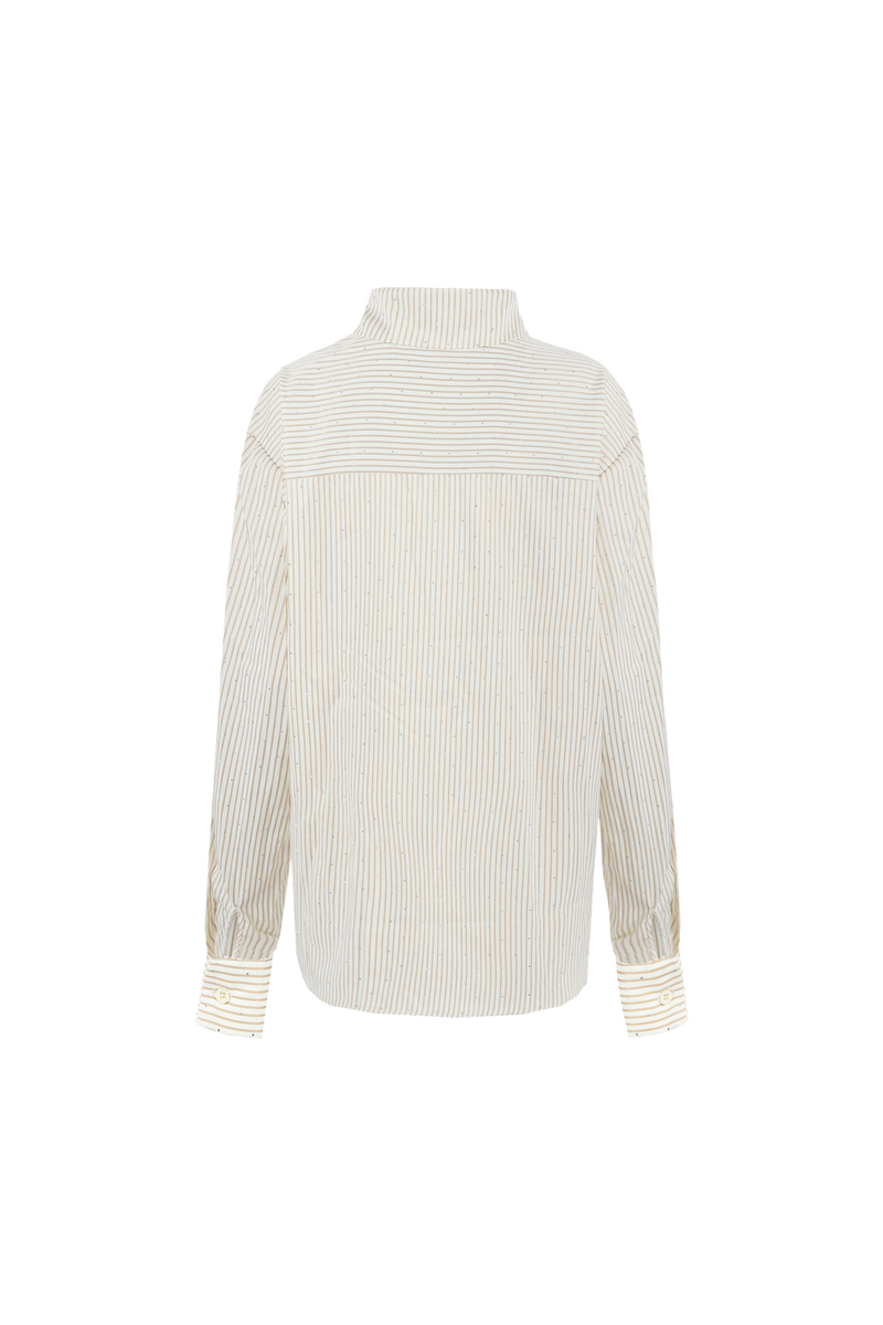 Lyllith blouse | Offwhite/Light Camel