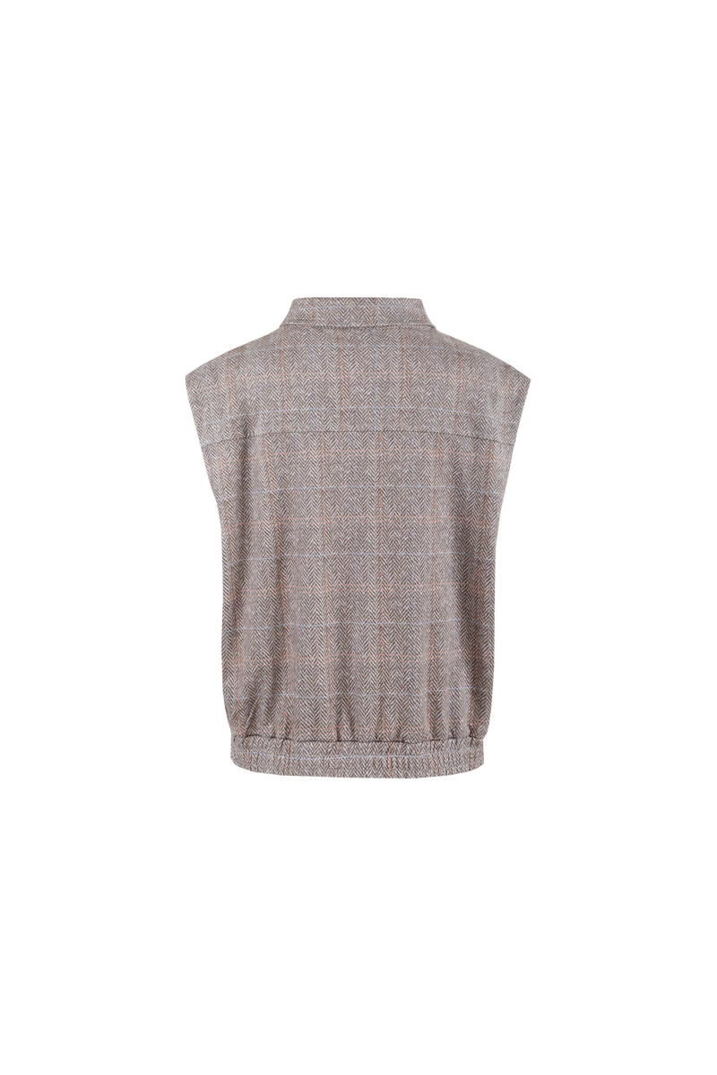 Guusje gilet | Light Camel/Color mix
