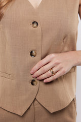 Georgia gilet | Light Camel