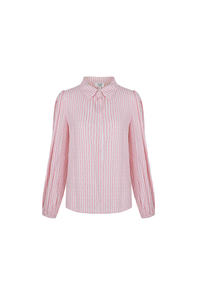Quint blouse | Offwhite/Flower Peach