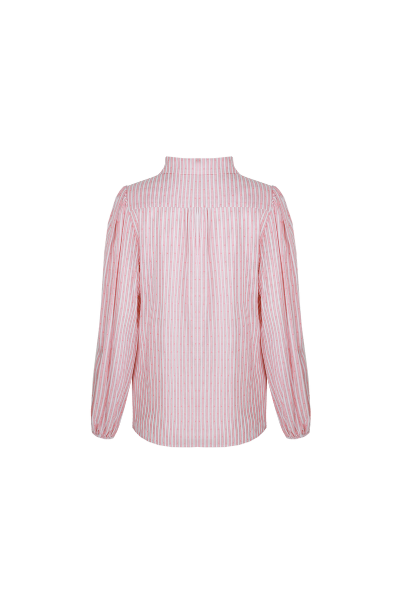 Quint blouse | Offwhite/Flower Peach