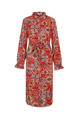 Valor jurk | Spicy Coral/Color Mix
