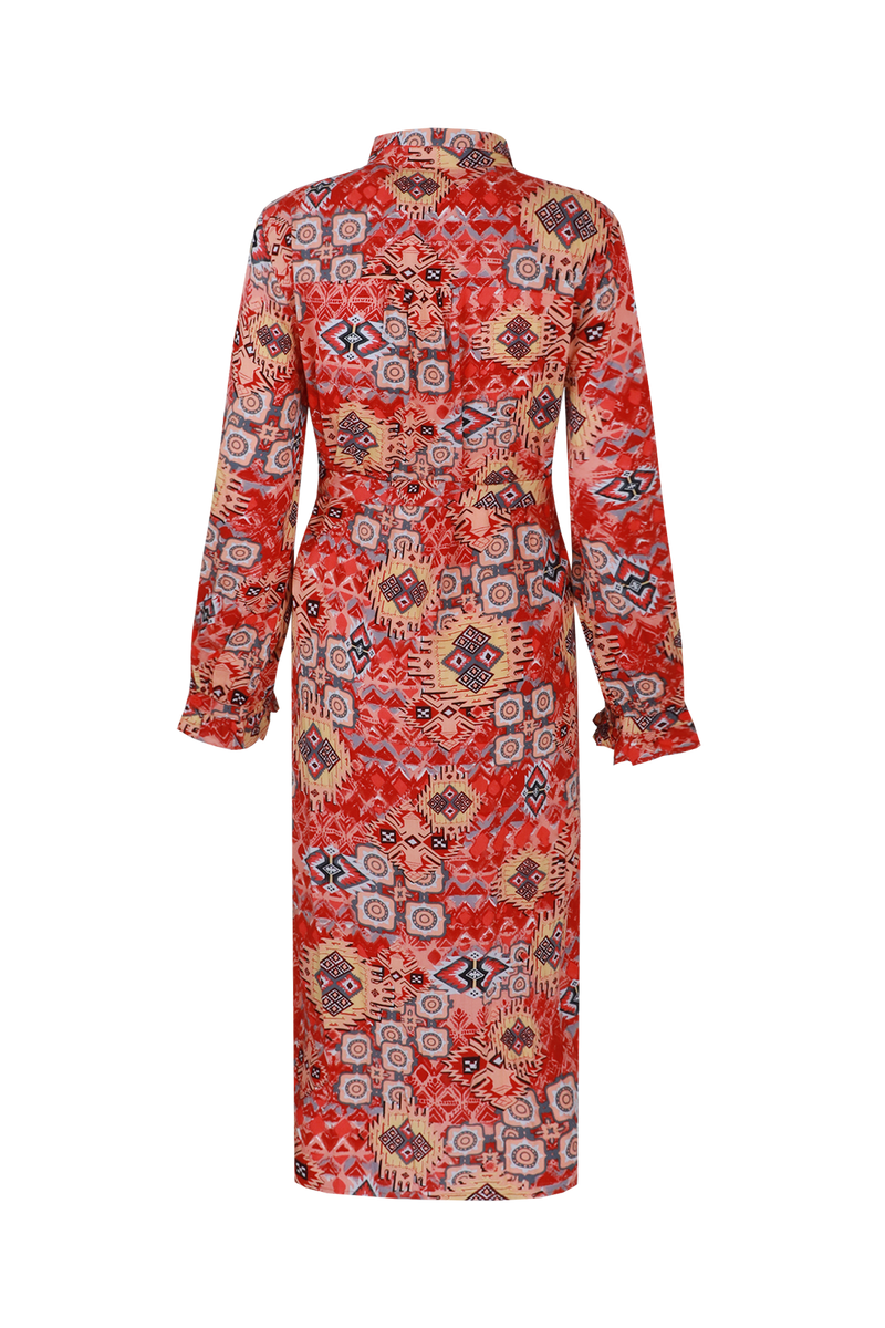 Valor jurk | Spicy Coral/Color Mix