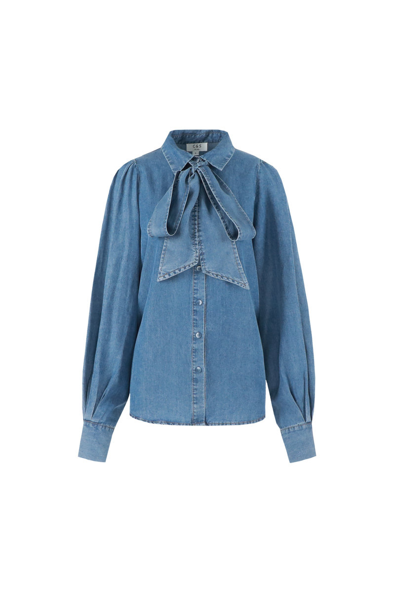 Lissa blouse | Denim Mid Blue