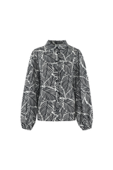 Leon blouse | Black/Wool White