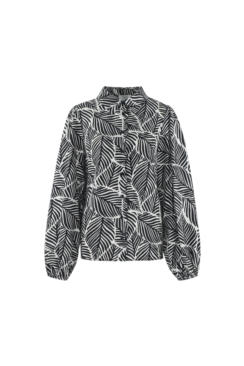 Leon blouse | Black/Wool White