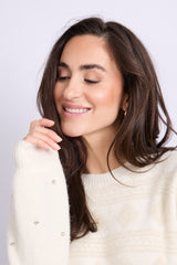 Kylie trui | Wool White/Sand