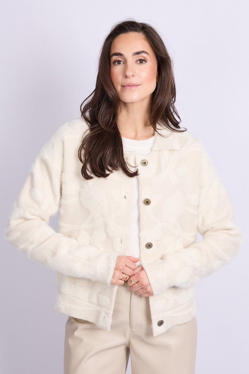 Clarisse vest | Wool White/Sand