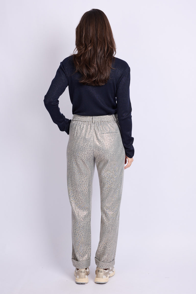 Priscilla broek | Grey/Light Gold
