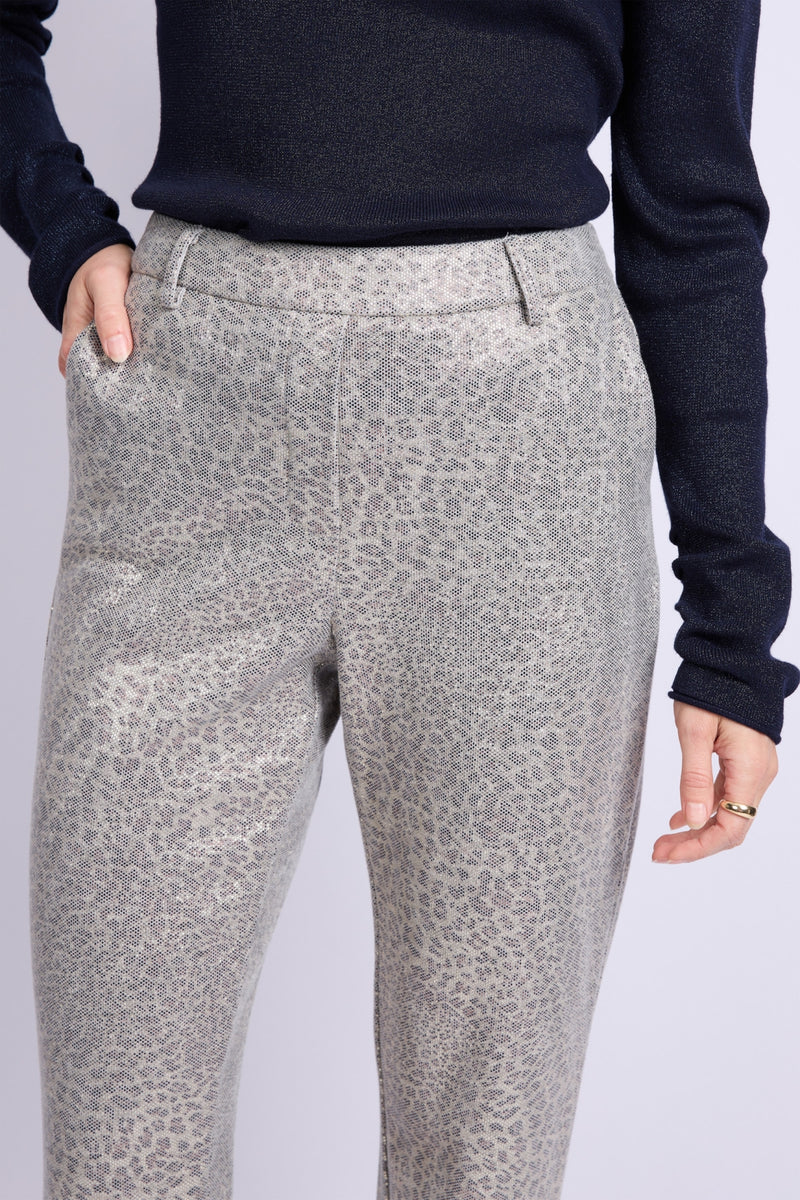 Priscilla broek | Grey/Light Gold