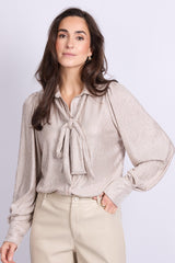 Laska blouse | Sand/Light Gold