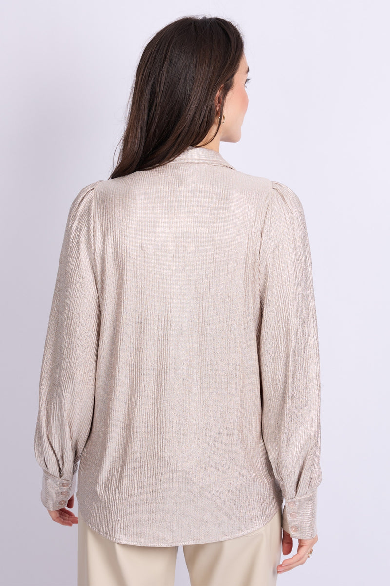 Laska blouse | Sand/Light Gold