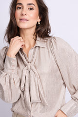 Laska blouse | Sand/Light Gold