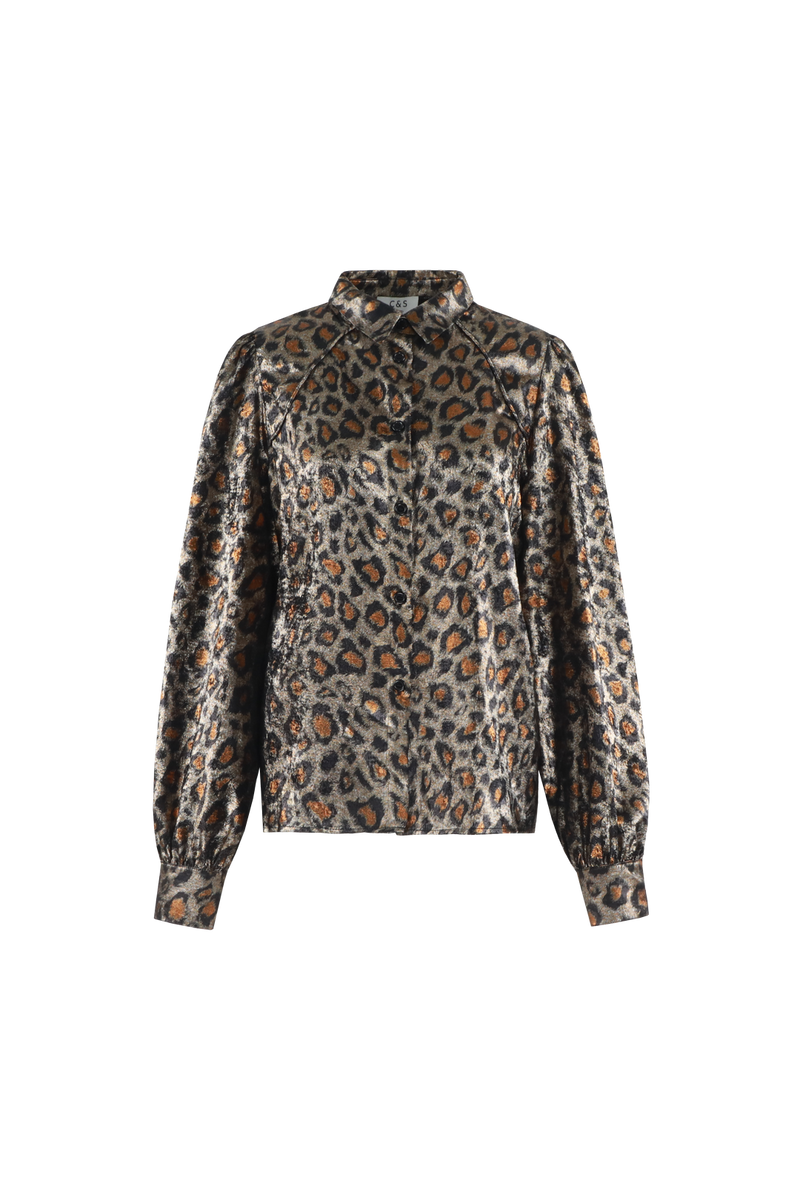 Lea blouse | Khaki/Black