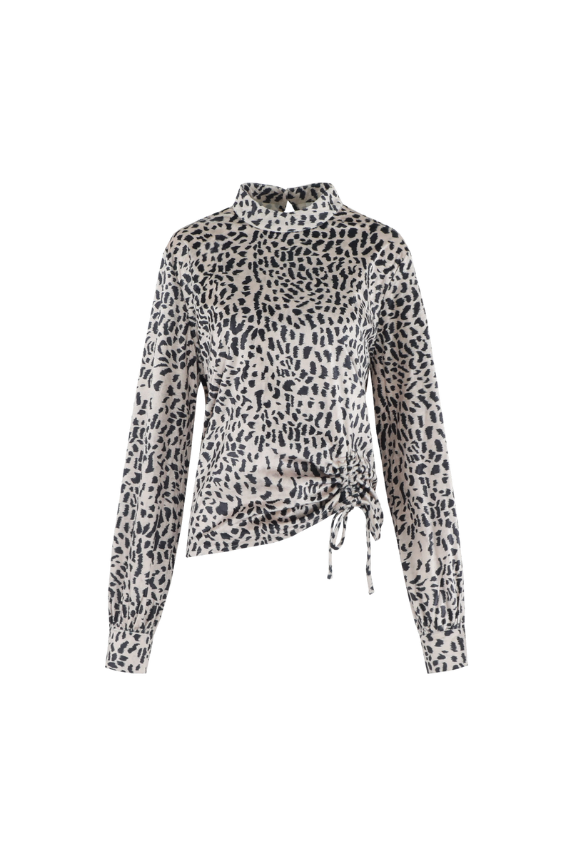 Tabita top | Light Camel/Black