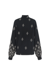Lynnette blouse | Black/Sand