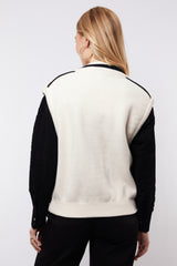 Vesta gilet | Wool White/Black