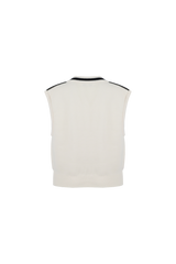 Vesta gilet | Wool White/Black