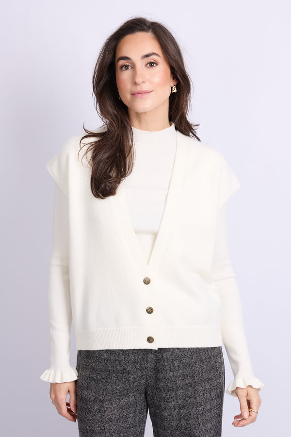 Vivian gilet | Wool White
