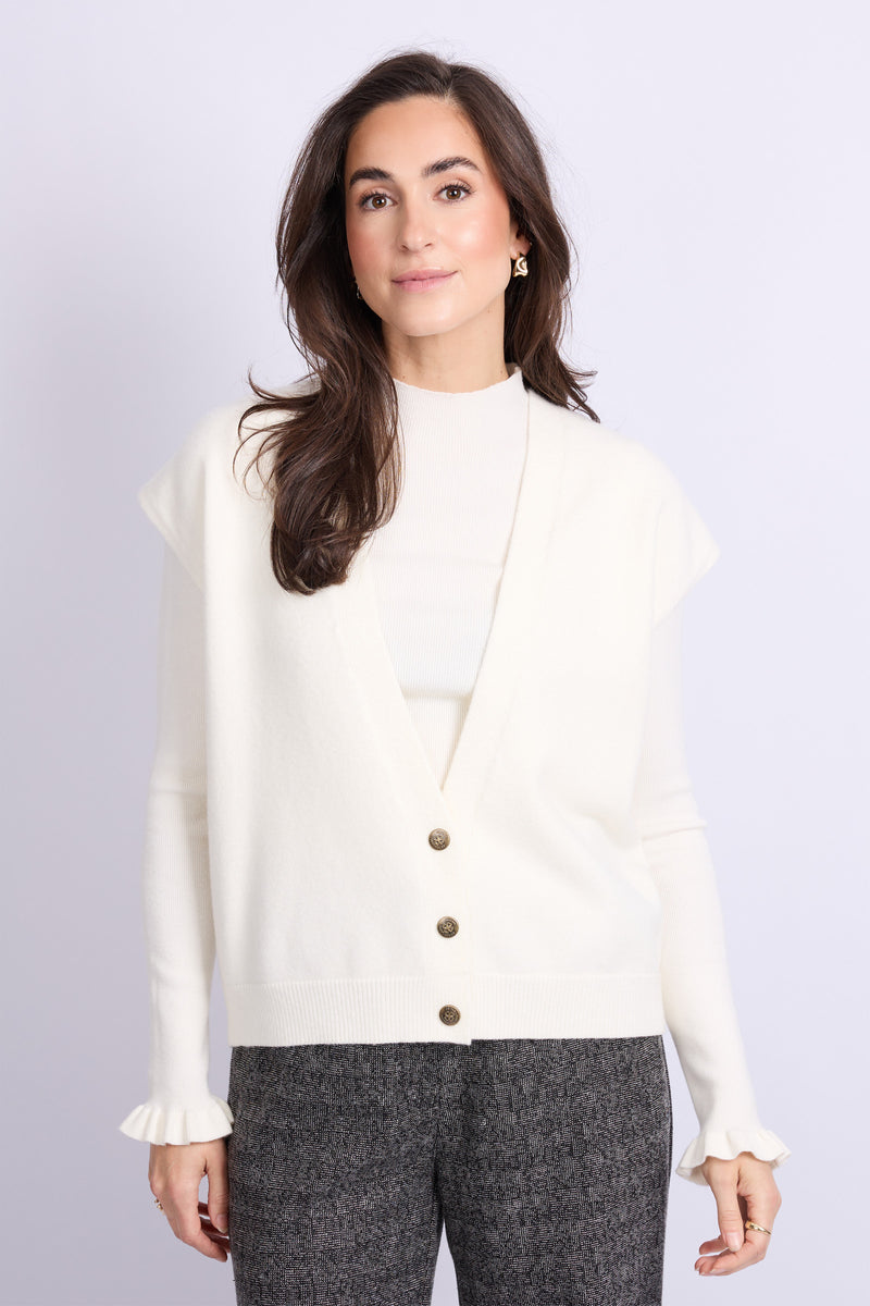 Vivian gilet | Wool White
