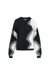 Karly trui | Black/Wool White