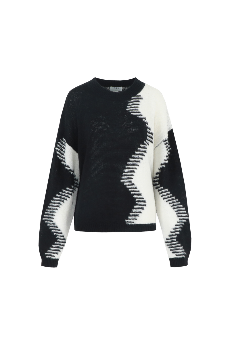 Karly trui | Black/Wool White