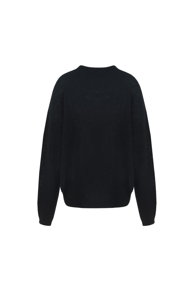 Karly trui | Black/Wool White