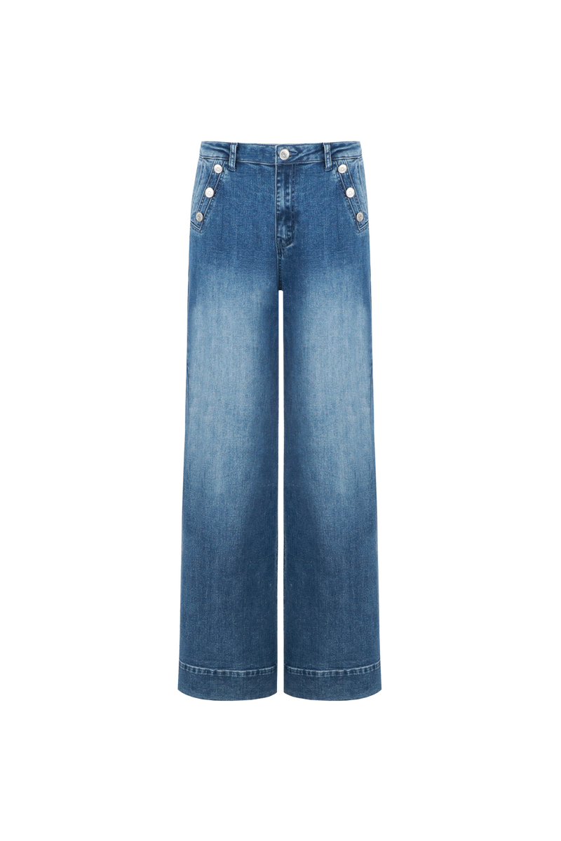 Nadine broek | Denim Mid Blue