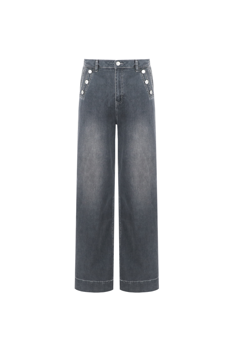 Nadine broek | Denim Dark Gray