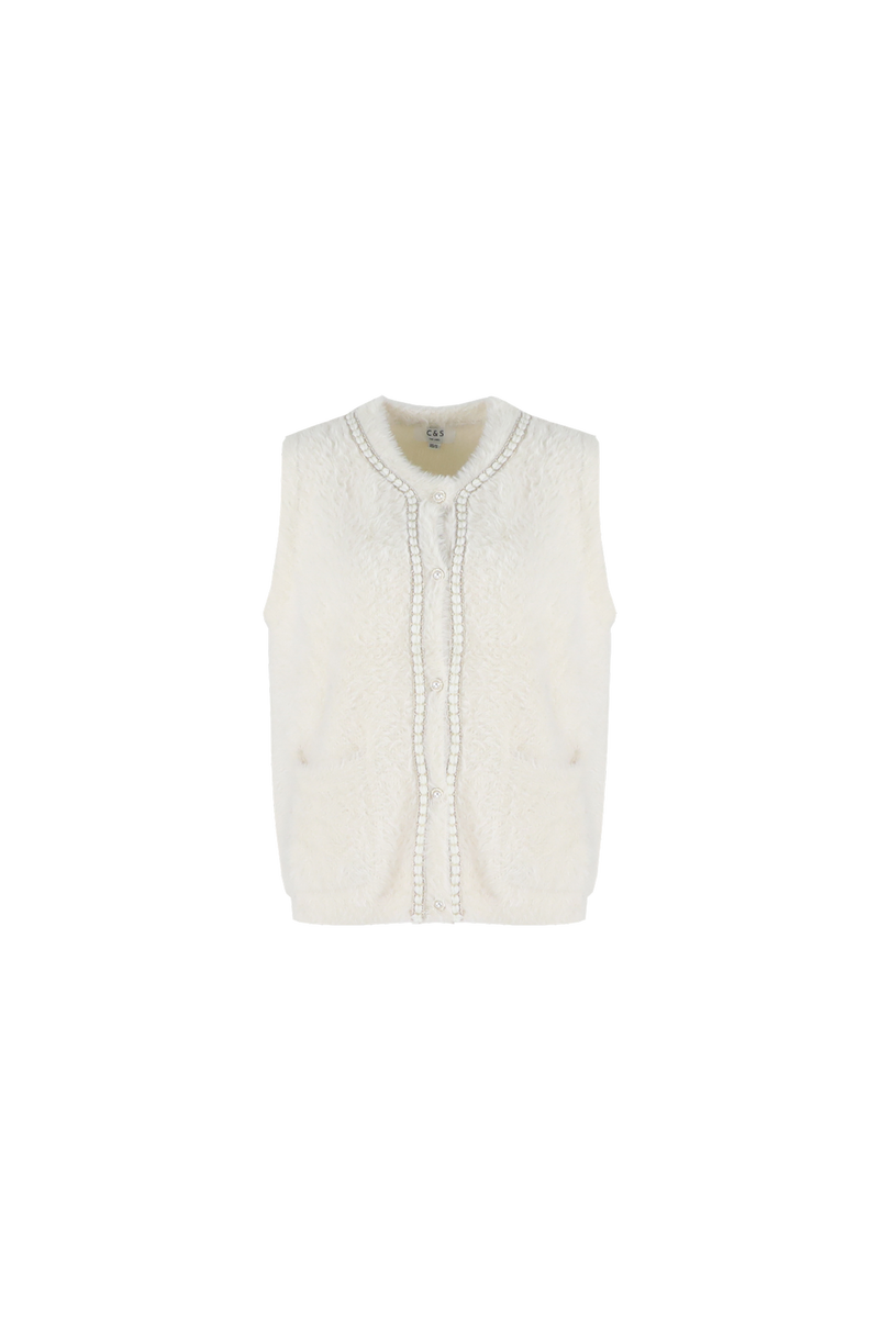 Vicky gilet | Wool White