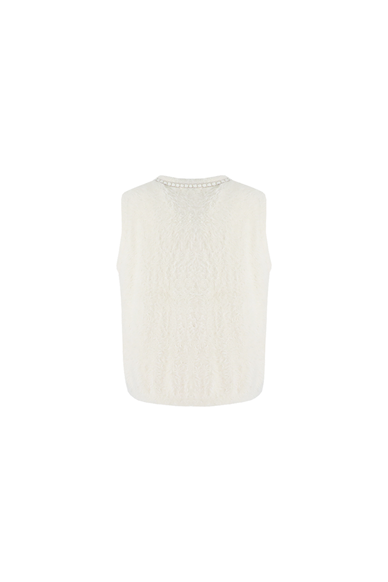 Vicky gilet | Wool White