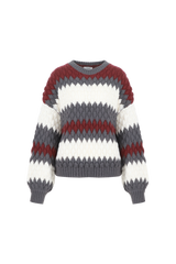 Kool trui | Dark Gray/Amarone Cabernet