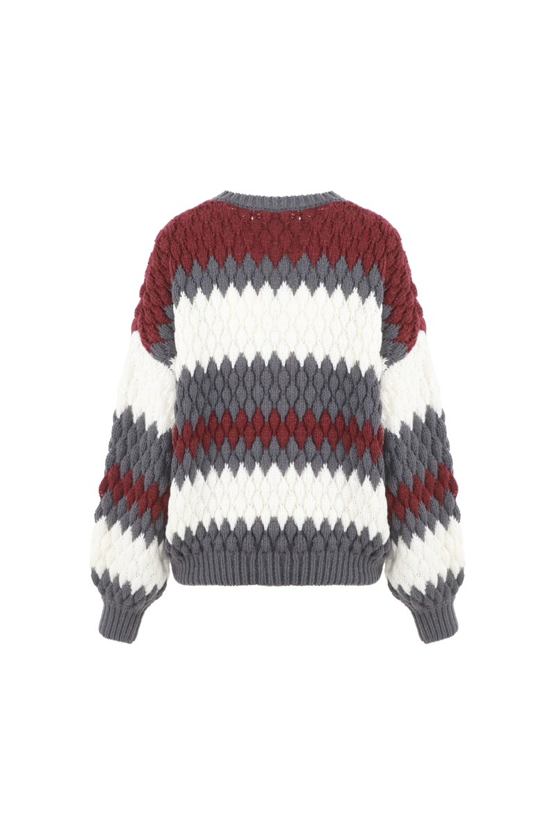 Kool trui | Dark Gray/Amarone Cabernet