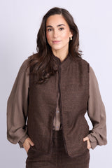 Gabrielle gilet | Dark Chocolate