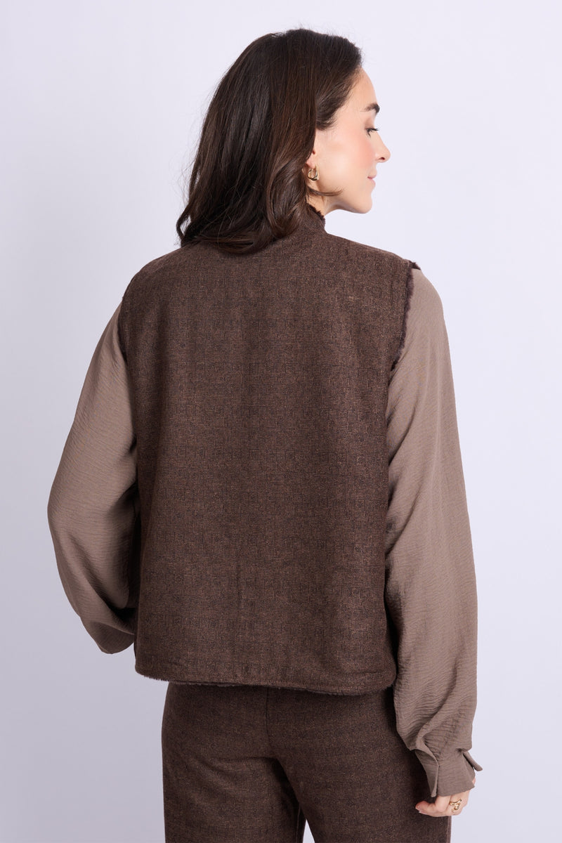 Gabrielle gilet | Dark Chocolate