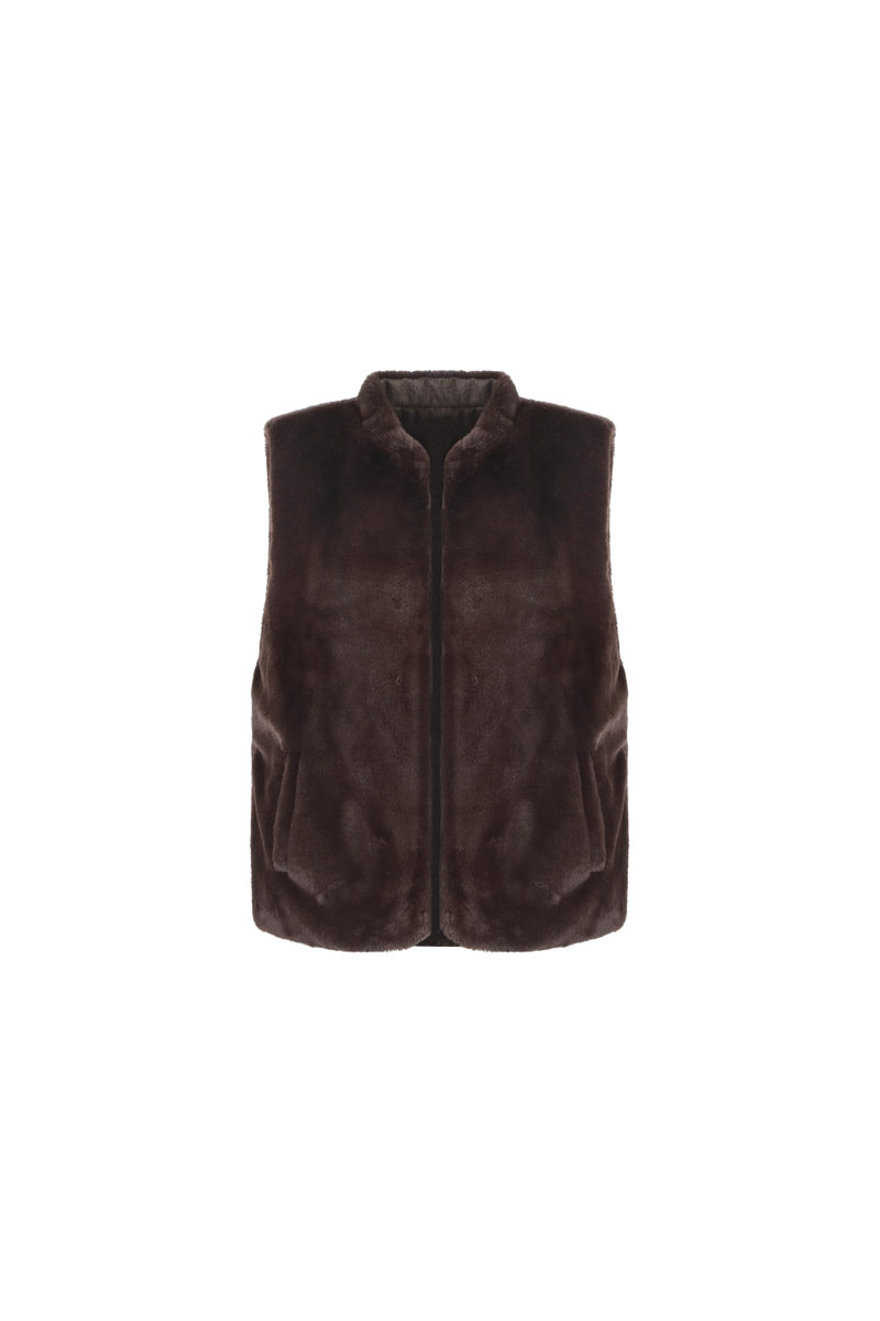 Gabrielle gilet | Dark Chocolate